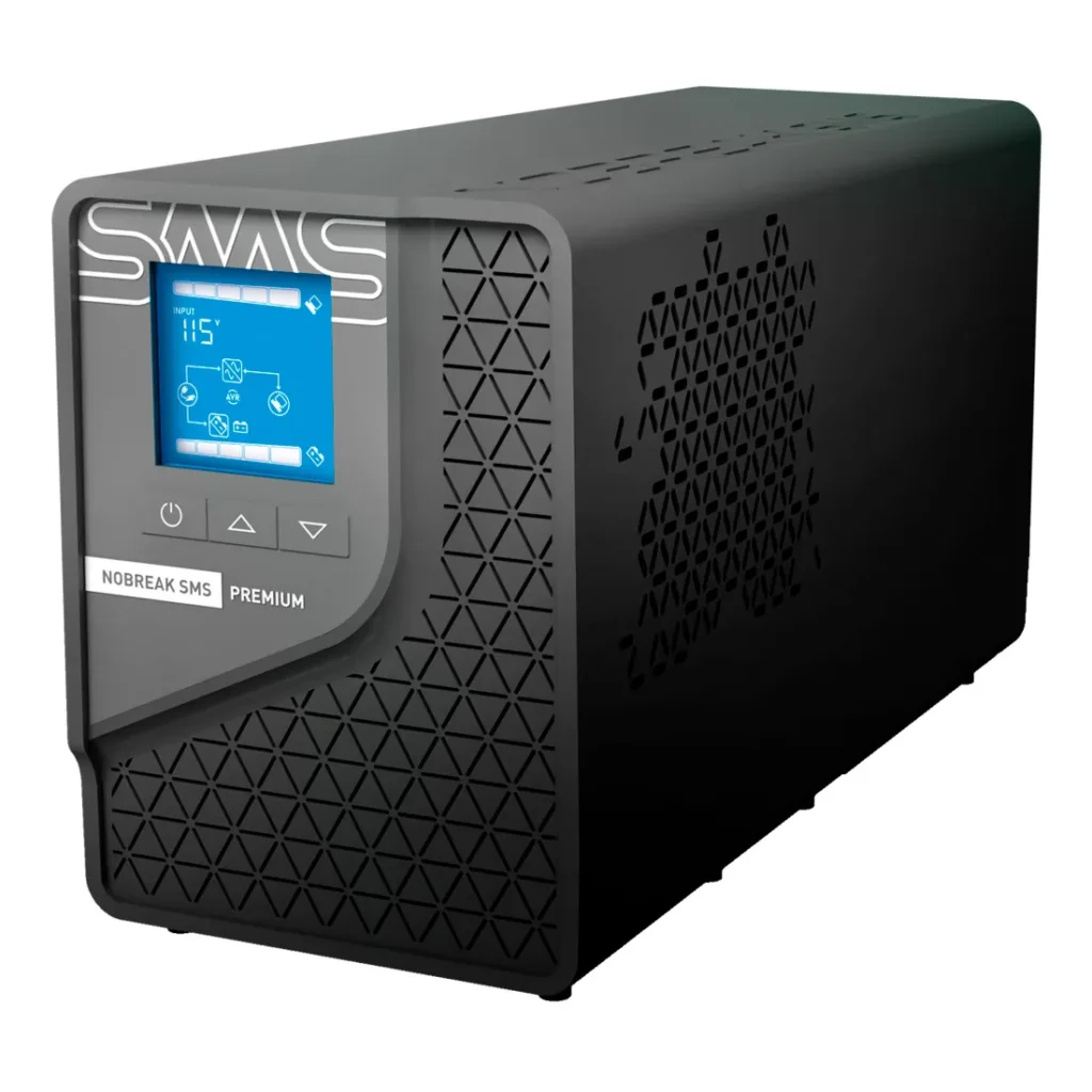 Nobreak SMS Premium 700VA Entrada e saída Bivolt Wi-Fi