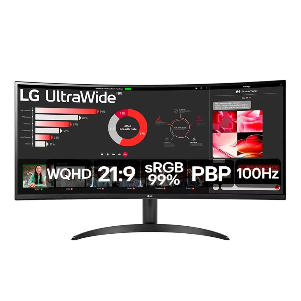 Monitor LG 34 pol 100Hz 5ms UltraWide Curvo