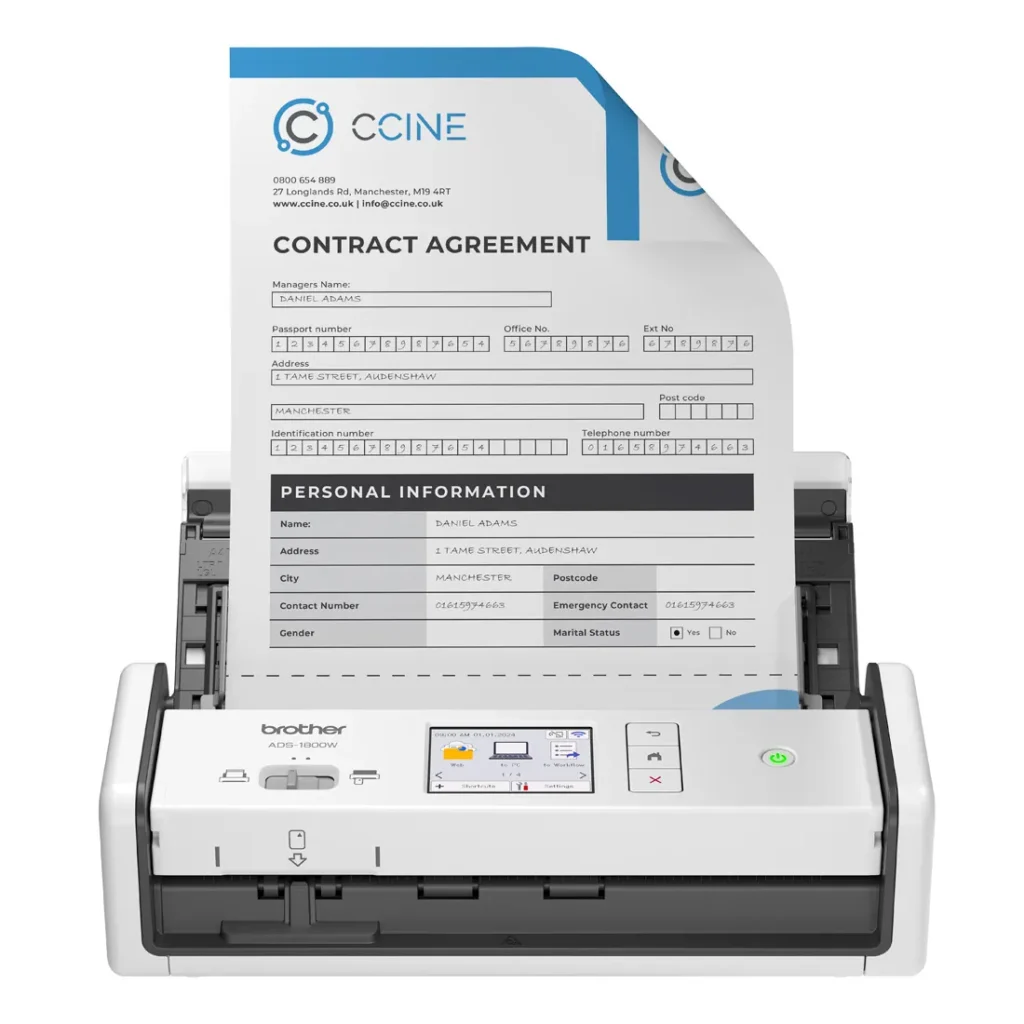 Scanner Brother A4 Duplex 30ppm USB/Wi-fi