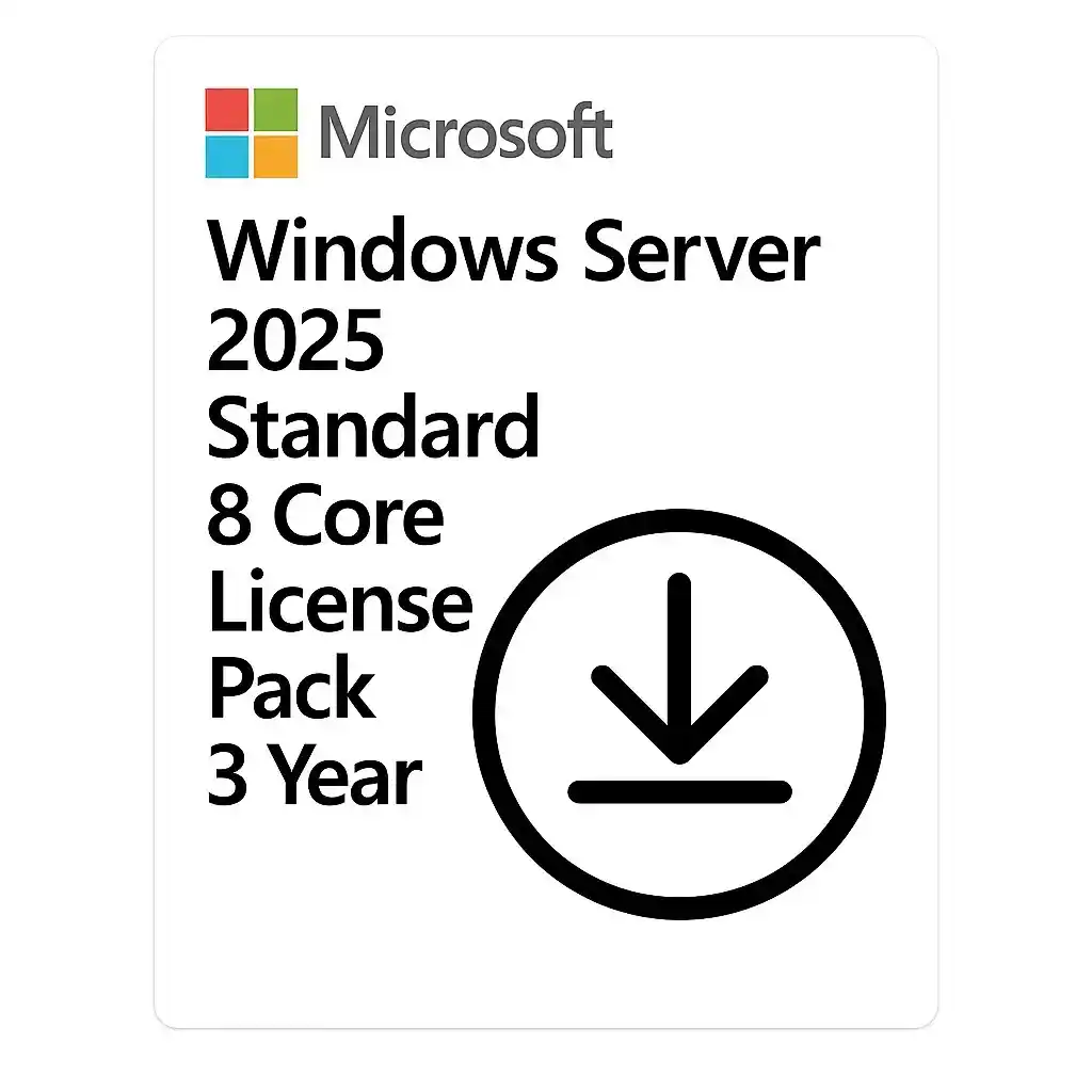 Win Server Microsoft 2025 STD 8C 3Y