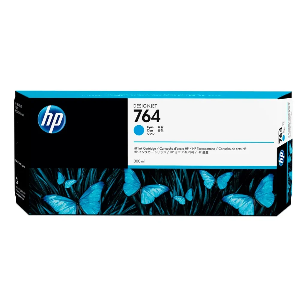 Cartucho de Tinta HP 764 Ciano PLUK 300ml