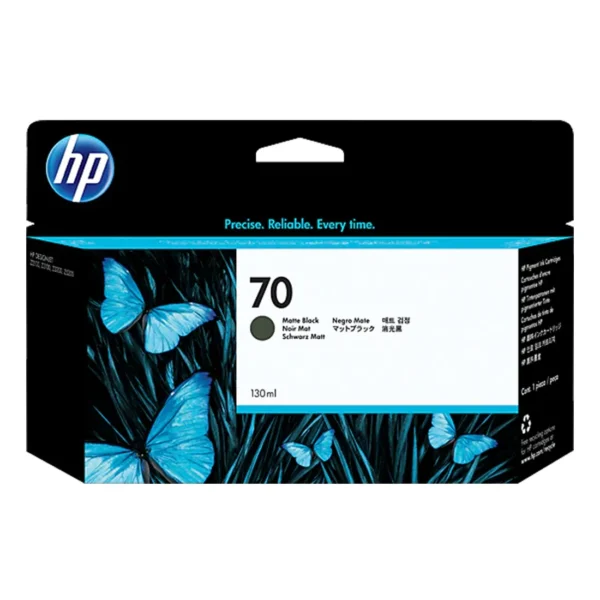 Cartucho de Tinta HP 70 Preto Fosco PLUK 130 ml