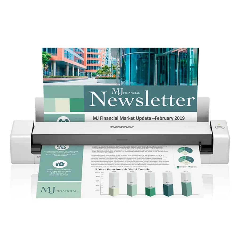 Scanner Brother Portátil A4 Duplex USB 15ppm