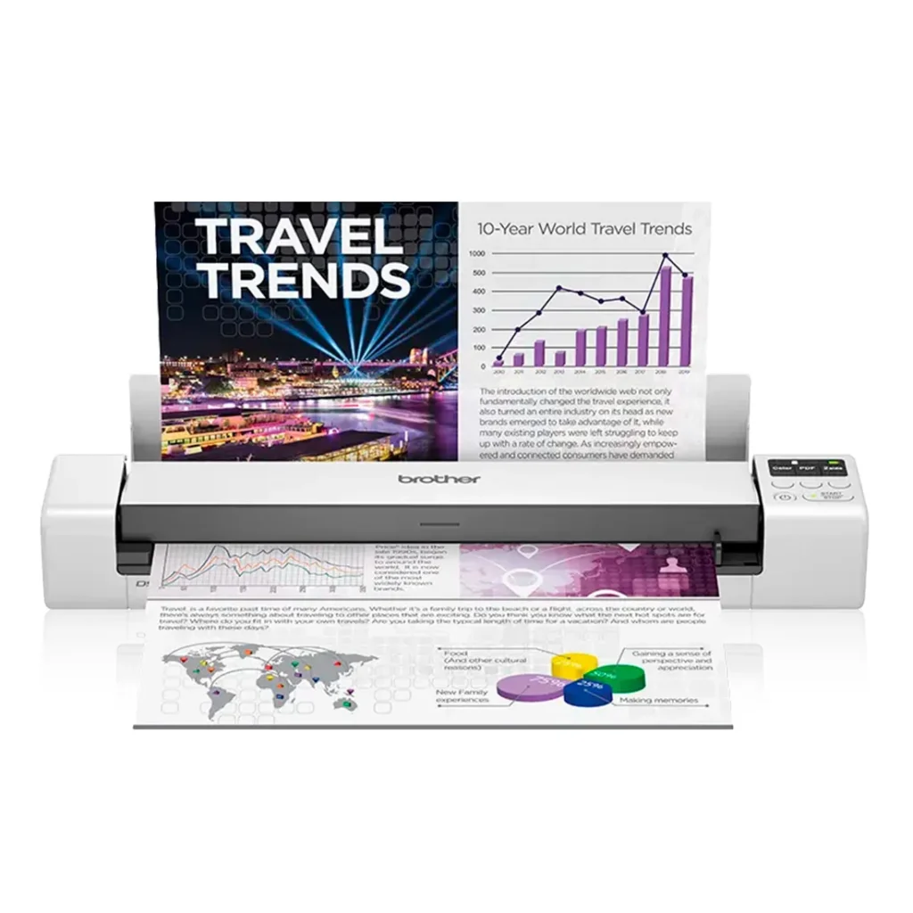 Scanner Brother Portátil A4 Duplex WiFi 15ppm